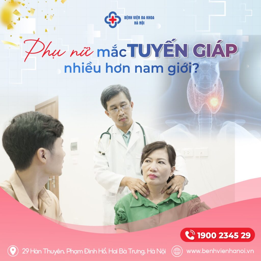 Phụ nữ bị tuyến giáp nhiều hơn nam giới