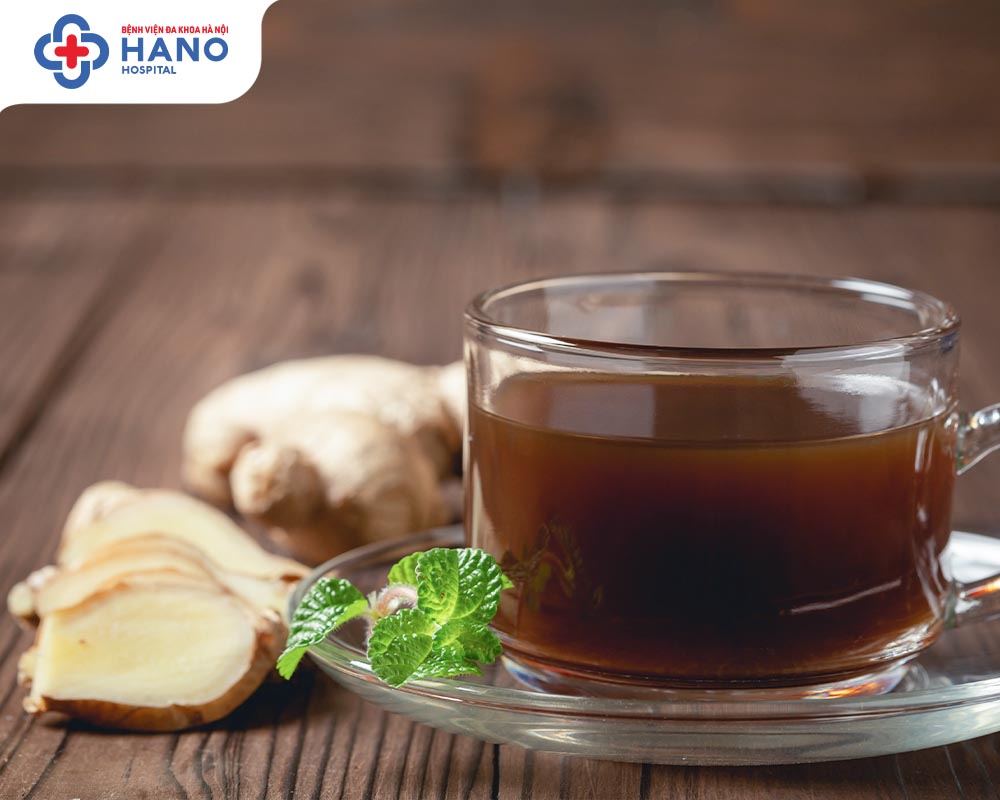 Trà gừng giúp giảm đau dạ dày