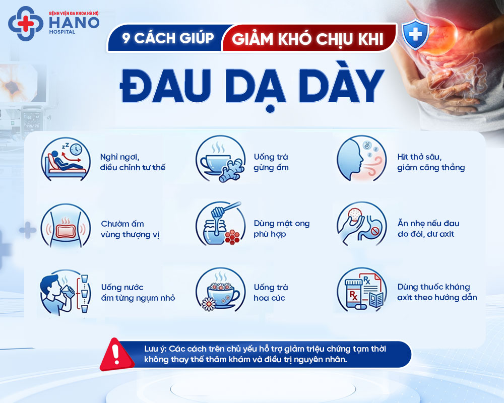 9 cách giảm đau dạ dày hiệu quả nhất