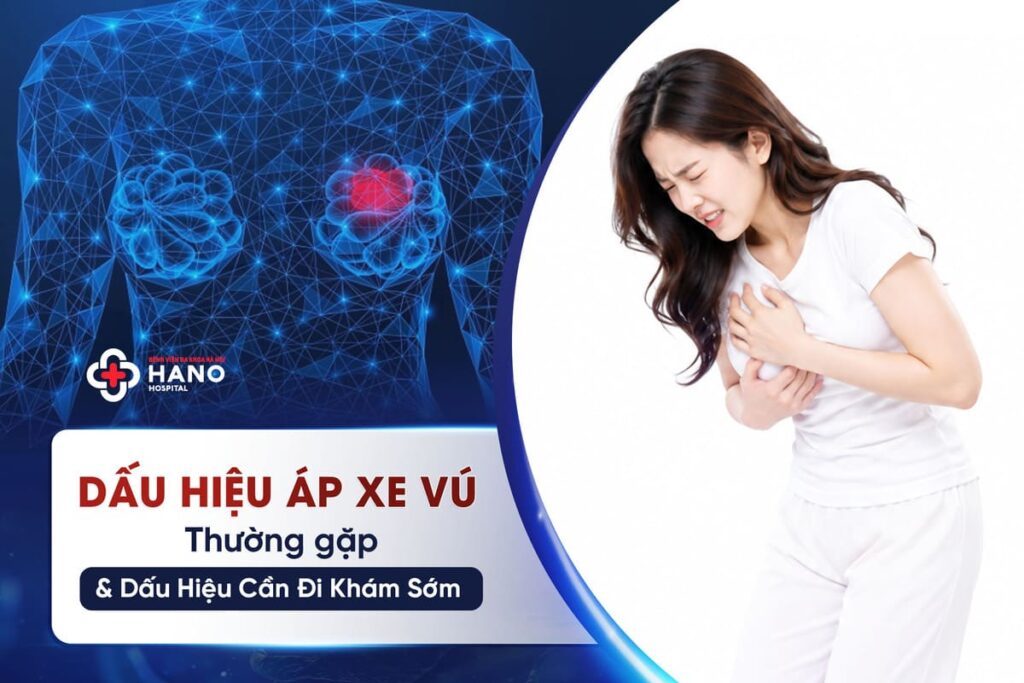 Dấu Hiệu Áp Xe Vú Thường Gặp & 3 Biểu Hiện Cần Đi Khám Sớm